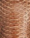 Close-up of brown leather with visible texture and natural grain patterns.