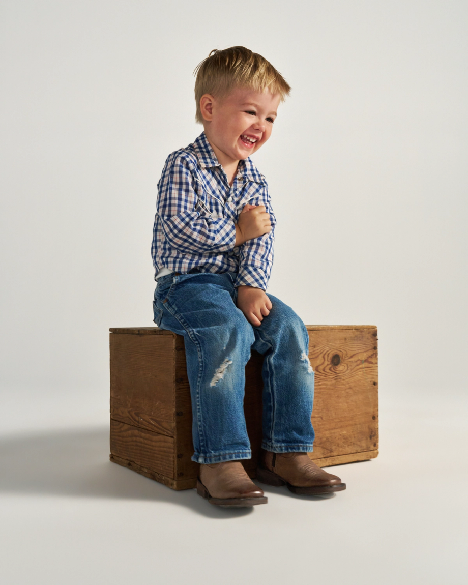 Full view of The Cartwright Toddler - Cafe on model