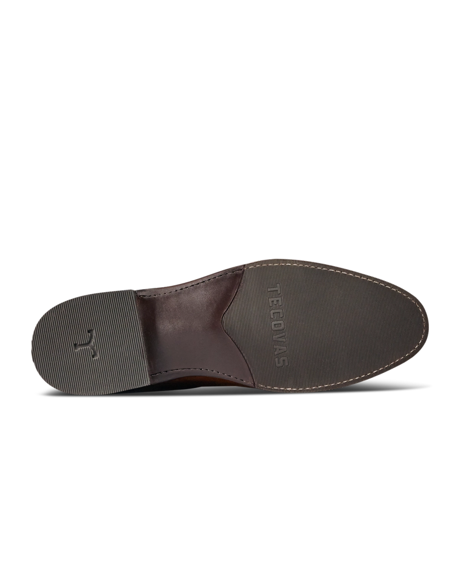 Sole view of The Earl - Husk Goat Roughout on plain background