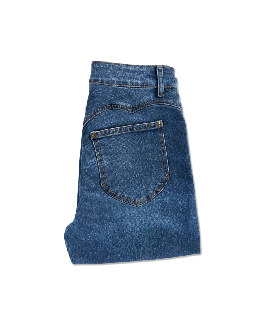 View of Women's Vintage High Rise Jean - Medium Wash